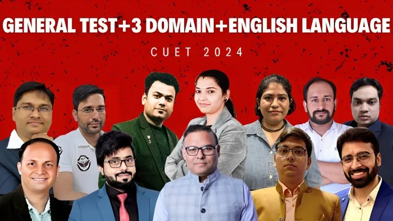 General Test, 3 Domain and English Language CUET 2024 Online Coaching